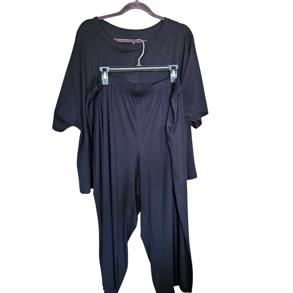 Amazon 3XL Womens 2 Piece Pajamas Sets Summer Sleepwear Short Sleeve Top